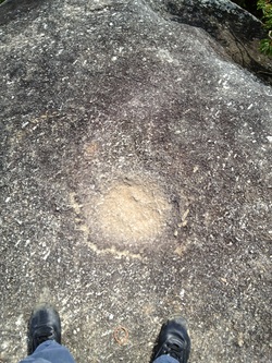 A small depression on the top of the highest boulder of Gunung Datuk. According to legend, this is the footprint of Hang Tuah