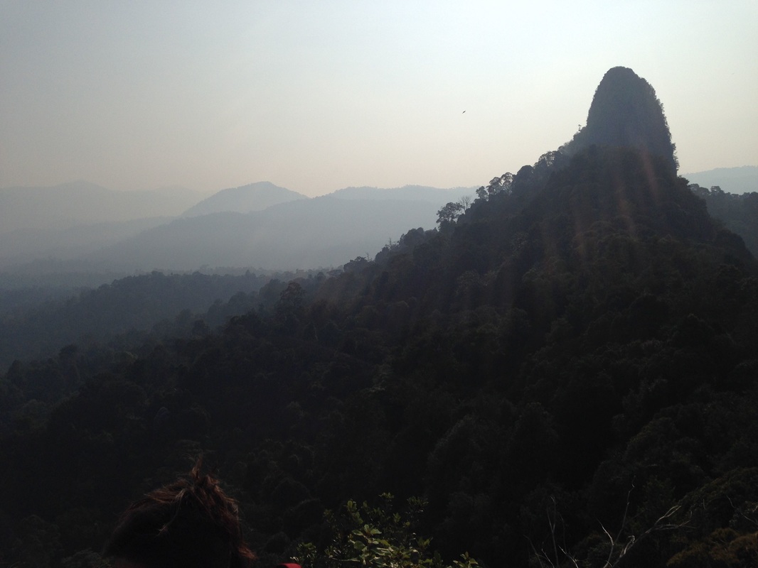 A dreamy mythical photo of Misty Mountains from Middle Earth. Nah just kidding. It's only Gunung Chenuang in the background (middle) and Tabur Extreme in the foreground. 